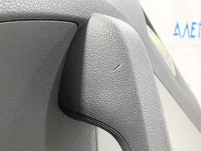 Door trim card rear right VW Jetta 11-18 USA black with gray chrome insert, scratches