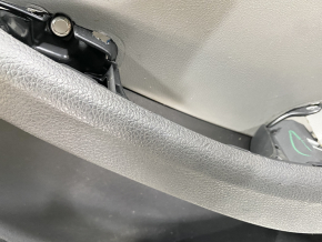 Door trim card rear right VW Jetta 11-18 USA black with gray chrome insert, scratches