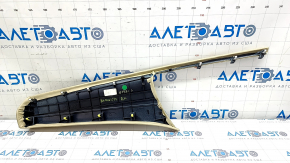 Dashboard trim right upper Toyota Avalon 13-18 beige, leather, broken mount, scratch on leather