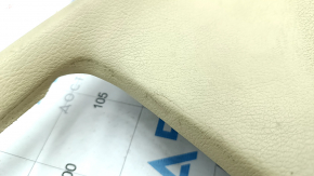 Dashboard trim right upper Toyota Avalon 13-18 beige, leather, broken mount, scratch on leather
