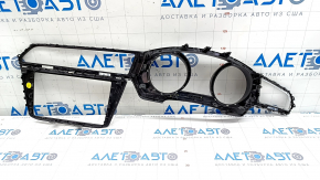 Central dashboard trim VW Tiguan 18-22 gloss, graphite, broken mount