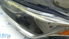 Headlight front left Volvo XC90 16 halogen, T5, polished, spider web