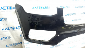 Front bumper bare Volvo XC90 16-19 without headlight washers and park assist, black, scratches