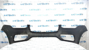 Front bumper bare Volvo XC90 16-19 without headlight washers and park assist, black, scratches
