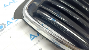 Radiator grill without badge Volvo XC90 16-19 black, chrome frame, sand, scratches on chrome