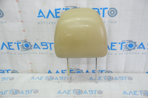Headrest front left Lincoln MKZ 13-14 beige, worn, dents on leather, needs cleaning