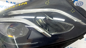 Front right headlight complete Mercedes W213 E 17-20 LED, broken mount, sand