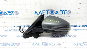 Side mirror left Mercedes W213 E 17-23 turn signal, heated, backlight, auto-dimming, BSM, 10+8+2+2, graphite 992