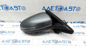 Side mirror right Mercedes W213 E 17-23 turn signal, heated, backlight, BSM, 8+8+2, graphite 992, scratch