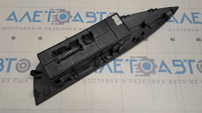 Front left window lift control Nissan Rogue 14-20 black, 1 auto, with black trim, minor scratches