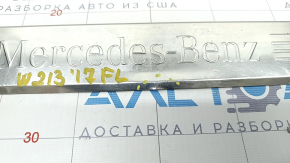 Door sill trim front left outer Mercedes W213 E 17-23 chrome, pokes, scratches, unglued, broken guides