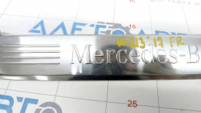 Door sill trim front right outer Mercedes W213 E 17-23 chrome, scratches, broken guide