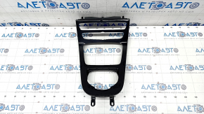 Center console trim Mercedes W213 E 17-21 black gloss, scratches