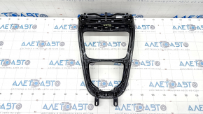 Center console trim Mercedes W213 E 17-21 black gloss, scratches