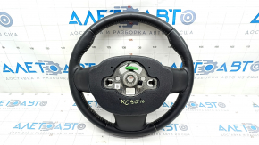Steering wheel bare Volvo XC90 16-22 leather black, without heating and petals, worn