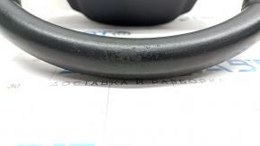 Steering wheel bare Volvo XC90 16-22 leather black, without heating and petals, worn