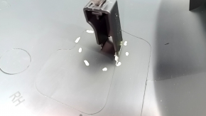 Center pillar trim lower right Mercedes W213 E 17-23 black, broken mount, scratches