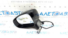 Side mirror left Volvo XC90 16-22 10 pins, turn signal, black