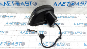 Side mirror right Volvo XC90 16-22 11 pins, turn signal, black