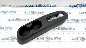 Central rear console Fiat 500 12-19 black, worn