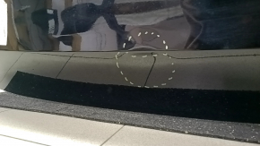 Boot door bare with glass Volvo XC90 16-22 black 717, dented