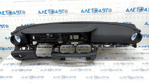 Torpedo front panel with AIRBAG Mercedes W213 E 17-23 without projection, black leather, rusty pyropatron
