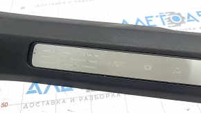 Door sill trim front left inner Volvo XC90 16-22 black, scratches
