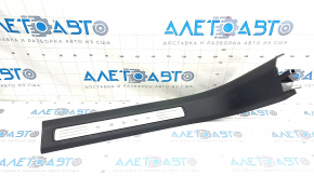 Door sill trim front right inner Volvo XC90 16-22 black, scratches