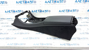 Console central armrest Mercedes W213 E 17-21 leather black, broken fastening