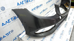 Bare front bumper Mercedes W213 E 300/350/400/450 17-20 for parking sensors, graphite, broken mount, scratches