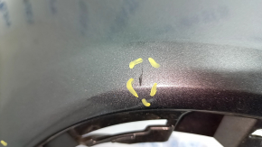Bare front bumper Mercedes W213 E 300/350/400/450 17-20 for parking sensors, graphite, broken mount, scratches