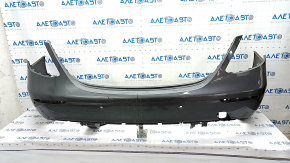 Bare rear bumper Mercedes W213 E 17-20 for parking sensors and moldings, Luxury, graphite, scratches, broken fasteners, dented