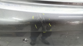 Bare rear bumper Mercedes W213 E 17-20 for parking sensors and moldings, Luxury, graphite, scratches, broken fasteners, dented
