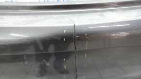 Bare rear bumper Mercedes W213 E 17-20 for parking sensors and moldings, Luxury, graphite, scratches, broken fasteners, dented