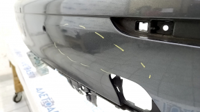 Bare rear bumper Mercedes W213 E 17-20 for parking sensors and moldings, Luxury, graphite, scratches, broken fasteners, dented