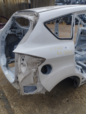 Quarter wing rear right Ford C-max MK2 13-18 on the body, white, pokes