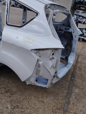 Quarter wing rear left Ford C-max MK2 13-18 on the body, white, bumps, dented