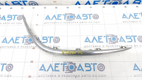 Front bumper molding left Mercedes W213 E 300/350/400/450 17-20 chrome, sand