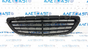 Radiator grill assembly grill Mercedes W213 E 300/350/400/450 17-20 without radar and camera, Luxury, dented, scratches, bumps