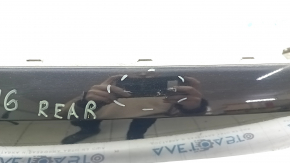 Rear bare bumper lower part Volvo XC90 16-22 for parking sensors, black, scratches, broken mount