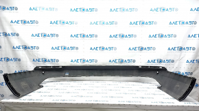 Rear bare bumper lower part Volvo XC90 16-22 for parking sensors, black, scratches, broken mount
