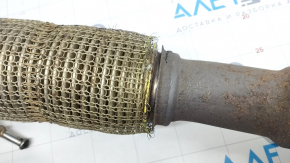 Exhaust manifold with catalytic converter Ford C-max MK2 13-18 Energi broken bolt, torn mesh