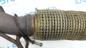 Exhaust manifold with catalytic converter Ford C-max MK2 13-18 Energi broken bolt, torn mesh