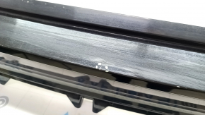 Rear bumper bare upper part Volvo XC90 16-19 without autoparking, black, scratches, crack in fastening