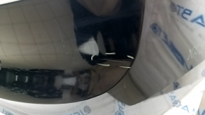 Rear bumper bare upper part Volvo XC90 16-19 without autoparking, black, scratches, crack in fastening