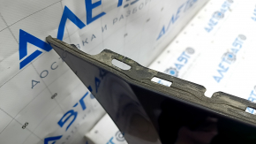 Rear bumper bare upper part Volvo XC90 16-19 without autoparking, black, scratches, crack in fastening