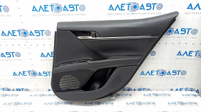 Door trim panel rear right Toyota Camry v70 18-23 black with black plastic insert, rubber armrest