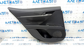Door trim panel rear left Toyota Camry v70 18-23 black with black plastic insert, rubber armrest
