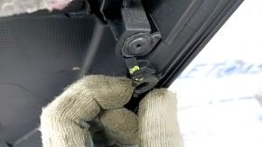 Door trim card front left Toyota Camry v70 18-24 black with black insert plastic, armrest rubber, broken fastening