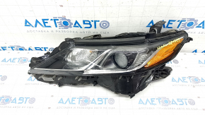 Headlight front left complete Toyota Camry v70 18-20 halogen + LED, driftwood